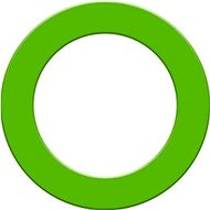 Designa Surround - circle around the target - Green - Dartboard Catch Ring
