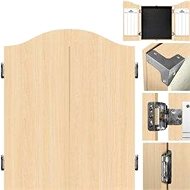 Mission Cabinet Deluxe - Plain Light Oak - Dartboard Cabinet