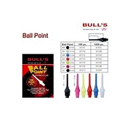 Bull's Large Threaded Spikes - 1/4 Ball point - 1000 pcs - Dart Tips