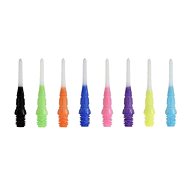 L Style Lip Point Premium Two Tone Tips - 30 pcs - black white - Dart Tips