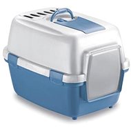 Stefanplast WivaCat 55 × 40 × 40 cm, blue-white - Cat Litter Box