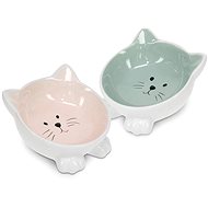 Sortland Set of 2 ceramic cat bowls - Cat Bowl