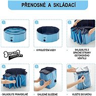 Surtep Dog pool - foldable, 80 × 20 cm, blue - Dog Pool