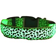 Surtep LED Collar for dog Leopard /Green size. S - Dog Collar