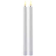 Sirius Sille Tall LED candle set, 2pcs, 25 cm, white - LED Candle