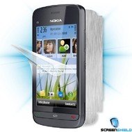 ScreenShield pro Nokia C5-03 na displej telefonu + Carbon skin stříbrný - Ochranná fólie