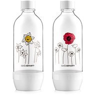 SodaStream JET Flasche - Blumen im Winter - 2 x 1 Liter - Sodastream-Flasche