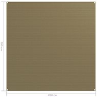 Tent carpet 200 x 200 cm taupe - Tent Carpet