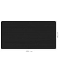 Tent carpet 200 x 400 cm black - Tent Carpet