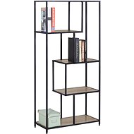Shelf rack irregular, metal, decor oak - Shelving Unit
