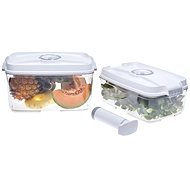 STATUS Tritan 3-piece set of large vacuum jars 178651, white - Food Container Set