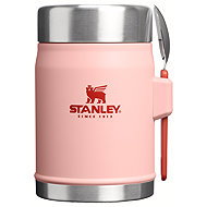 STANLEY Thermos with spoon/fork The Legendary Classic Food Jar 400 ml/14oz Peach Rose - Thermos