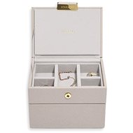 Stackers Micro Jewellery Box Taupe Grey Beige - Jewelry Case