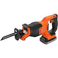 BLACK+DECKER 18V Cordless Reciprocating Saw, 3× Saw Blades BLCR78E1-QW (1× 2.5Ah) - Jigsaw