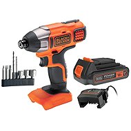 BLACK+DECKER 1/4" 18V Cordless Impact Driver in Case BLIM78E1K-QW (1×2.5Ah) - Impact Wrench 