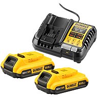 DEWALT XR nabíječka a 2 × akumulátor 18V (2 Ah) - Charger and Spare Batteries