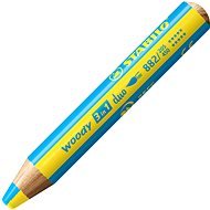 STABILO woody 3in1 duo, dupla színű hegy, sárga/azúrkék - Színes ceruza