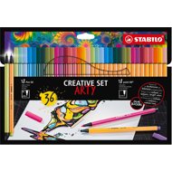 STABILO CREATIVE SET ARTY - Pen 68, point 88, case 36 pcs - Felt Tip Pens