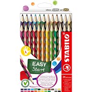 STABILO EASYcolours for Left-Handers - Set of 24 Colours - Coloured Pencils