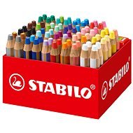 STABILO woody 3 v 1 – box 76 ks so 4 strúhadlami (24 farieb) - Pastelky