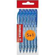 STABILO Abdeckfolie blau - 6er-Pack - Kugelschreiber