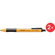 STABILO Pointball, schwarz - 2er-Pack - Kugelschreiber