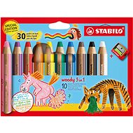 STABILO woody 3 in 1 Anniversary Edition - 10 pcs with sharpener - Coloured Pencils