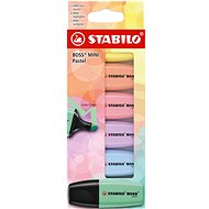 STABILO BOSS MINI Pastel - Set mit 6 Farben - Textmarker