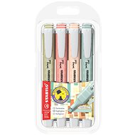 STABILO swing cool NatureCOLORS - set of 4 colours (mud green, sienna, beige, earthy green) - Highlighter