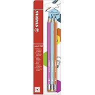 STABILO pencil 160 with rubber HB pink, blue, orange - pack of 3 - Pencil