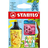 STABILO BOSS MINI Animal Vibes, neon colours - set of 3 - Highlighter