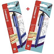 STABILO PALETTE with tip F (0.4 mm), blue - 2 pack - Gel Pen 