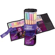STABILO point 88 KPop Demon Hunters – 25-piece roll set – featuring Rumi, Mira and Zoey - Fineliner Pens