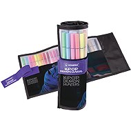 STABILO Pen 68 KPop Demon Hunters – 25-piece roll set – featuring Rumi and Derpy - Felt Tip Pens