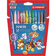 STABILO power PAW Patrol – set of 12 – featuring PAW Patrol designs - Felt Tip Pens