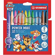 STABILO power max PAW Patrol – set of 12 – featuring PAW Patrol designs - Felt Tip Pens
