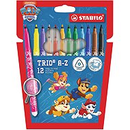 STABILO Trio A-Z PAW Patrol – set of 12 – with PAW Patrol designs - Felt Tip Pens