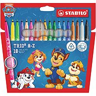 STABILO Trio A-Z PAW Patrol – 18-piece set – featuring PAW Patrol designs - Felt Tip Pens