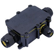 Solight Waterproof junction box IP68, 1 × input, 2 × output, 5-9/9-12 mm, max 2.5 mm2 - Cable Cover
