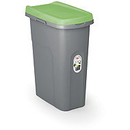STEFANPLAST Home Eco System Bin 25L, Green - Rubbish Bin