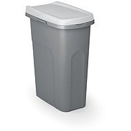STEFANPLAST Home Eco System Bin 25L, White - Rubbish Bin