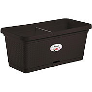 STEFANPLAST Self-watering planter Natural 80 anthracite - Flower Box