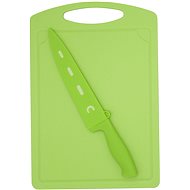 STEUBER Cutting board with knife Chef green 36 x 25 cm - Cutting Board
