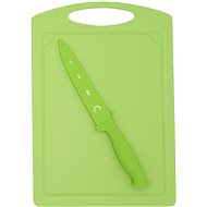 STEUBER Cutting board 29 x 20 cm with vegetable knife, green - Cutting Board