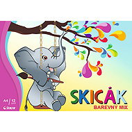 STEPA A4 12 Blatt Farbmix - Skizzenblock