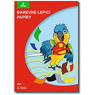 STEPA A4 adhesive, 8 sheets, mix of 8 colours - Colour Paper