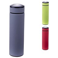 STEUBER Thermobottle with tea strainer 480 ml, red - Thermos