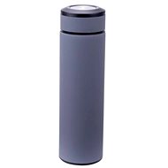 STEUBER Thermobottle with tea strainer 480 ml, grey - Thermos