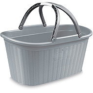 Stefanplast Elegance laundry basket 35 l, grey - Laundry Basket