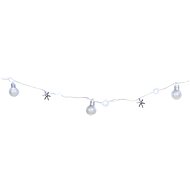 MagicHome Christmas chain, cold white, 2× AA, 1,9 m - Light Chain